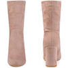 Perphy Rounded Toe Block Heeled Foldable Ankle Boots for Women