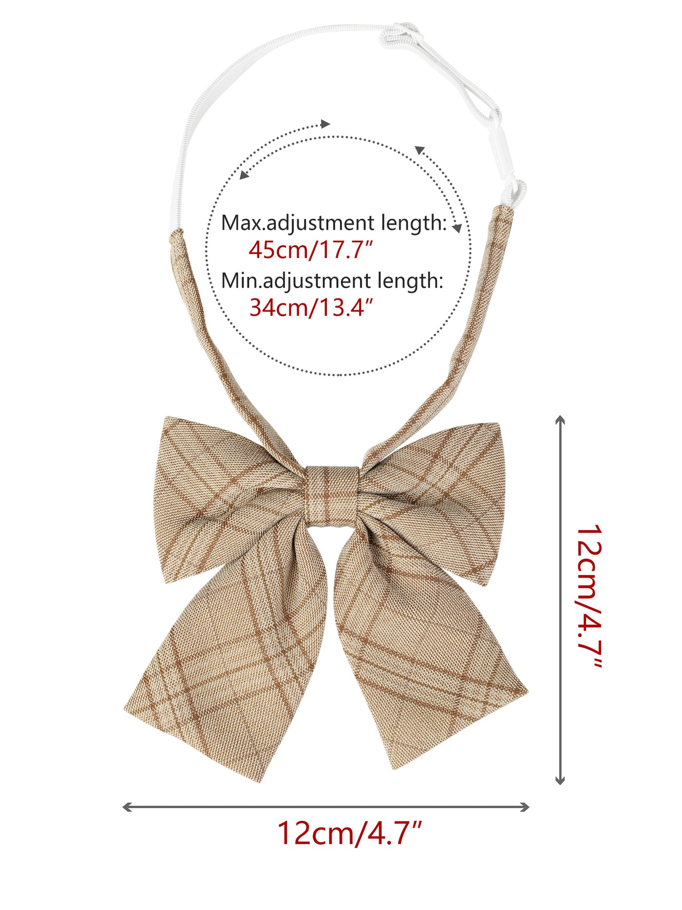 Bublédon Women's Bow Ties Plaid Cotton Pre-tied Funny Bowties for Party Costume
