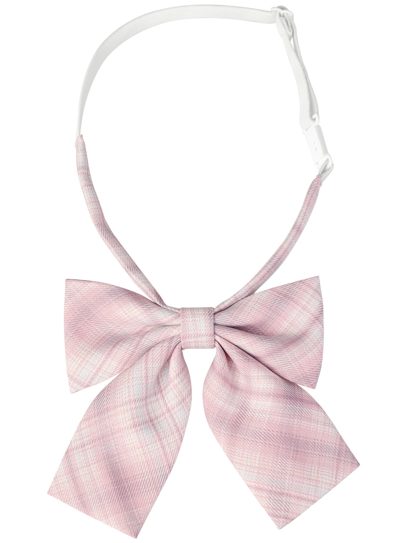 Bublédon Women's Elastic Band Pretied Colorful Plaid Bow Ties for Cosplay Uniform