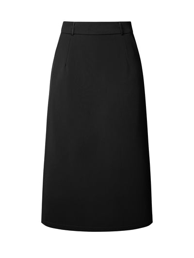 Women's Pencil Skirt High Waist Split Back Work Midi Skirts
