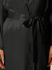 Womens Satin Sleepwear 3pcs Cami Tops and Shorts with Robe Loungewear Pajama Set
