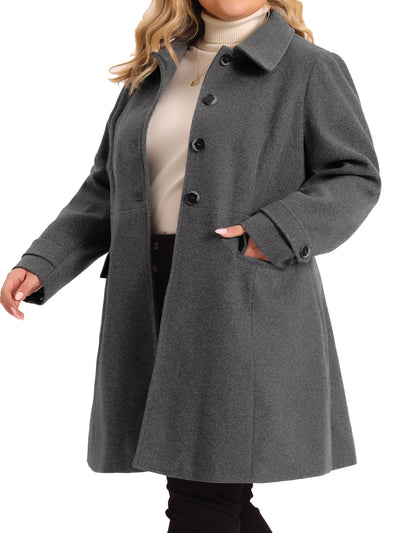 Relax Fit Long Sleeve Single Breasted coat