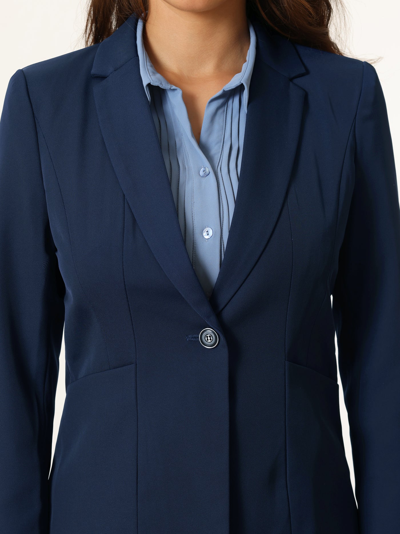 Bublédon Women's Professional Blazer One Button Work Business Suit Jacket