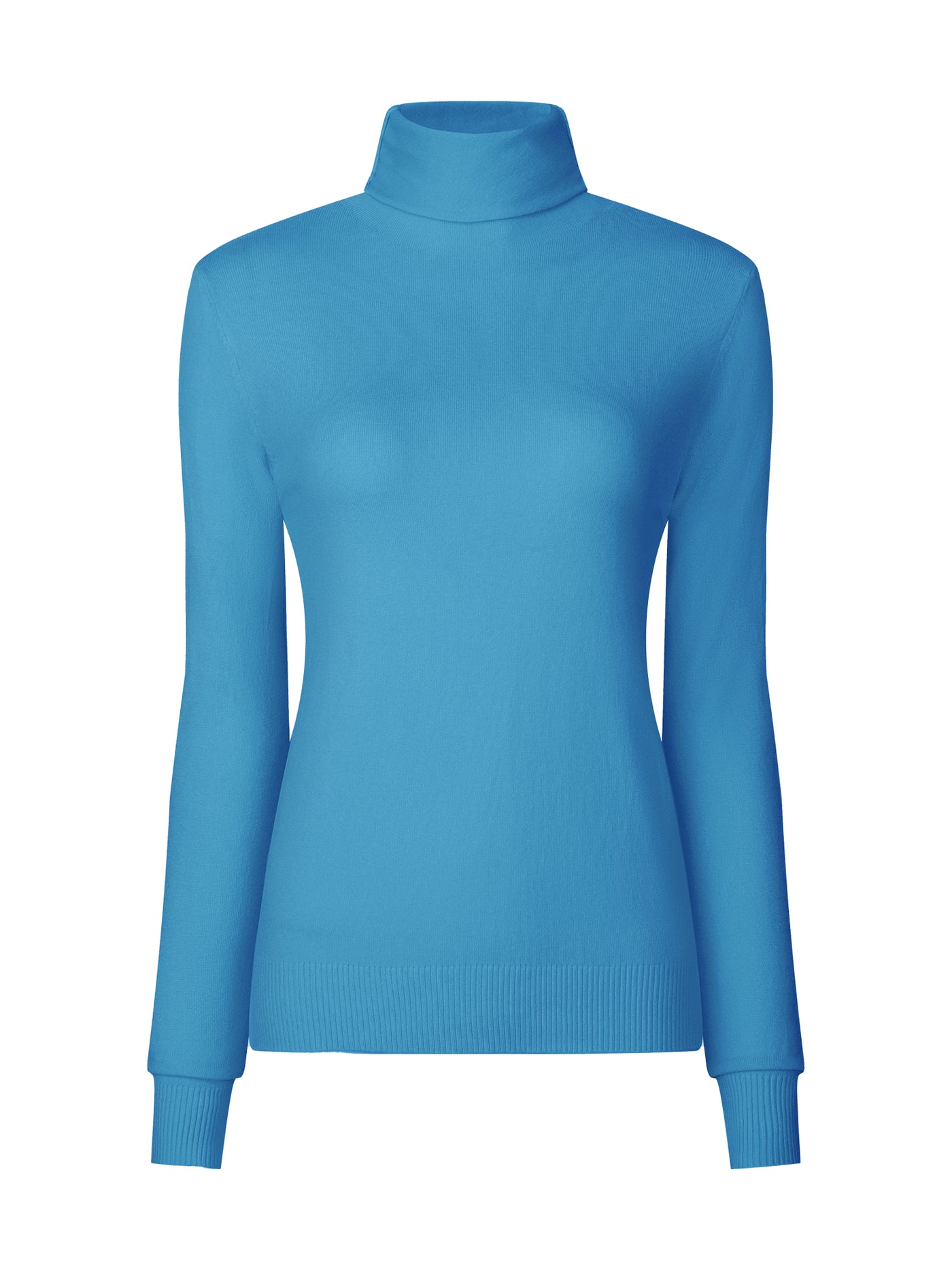 Bublédon Women's Pullover Sweater Top Long Sleeve Turtleneck Knit Tops