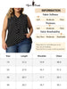 Woven H Line Polka Dot V Neck Sleeveless Blouse