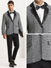 Houndstooth Print Blazer for Men&