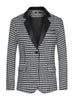Houndstooth Print Blazer for Men&