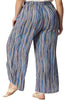 Wide Leg Woven Tassel Elastic Waist Pants