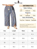 Wide Leg Woven Tassel Elastic Waist Pants