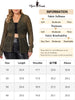 Plus Size Open Front Metallic Sheer Long Sleeve Lightweight Jacket