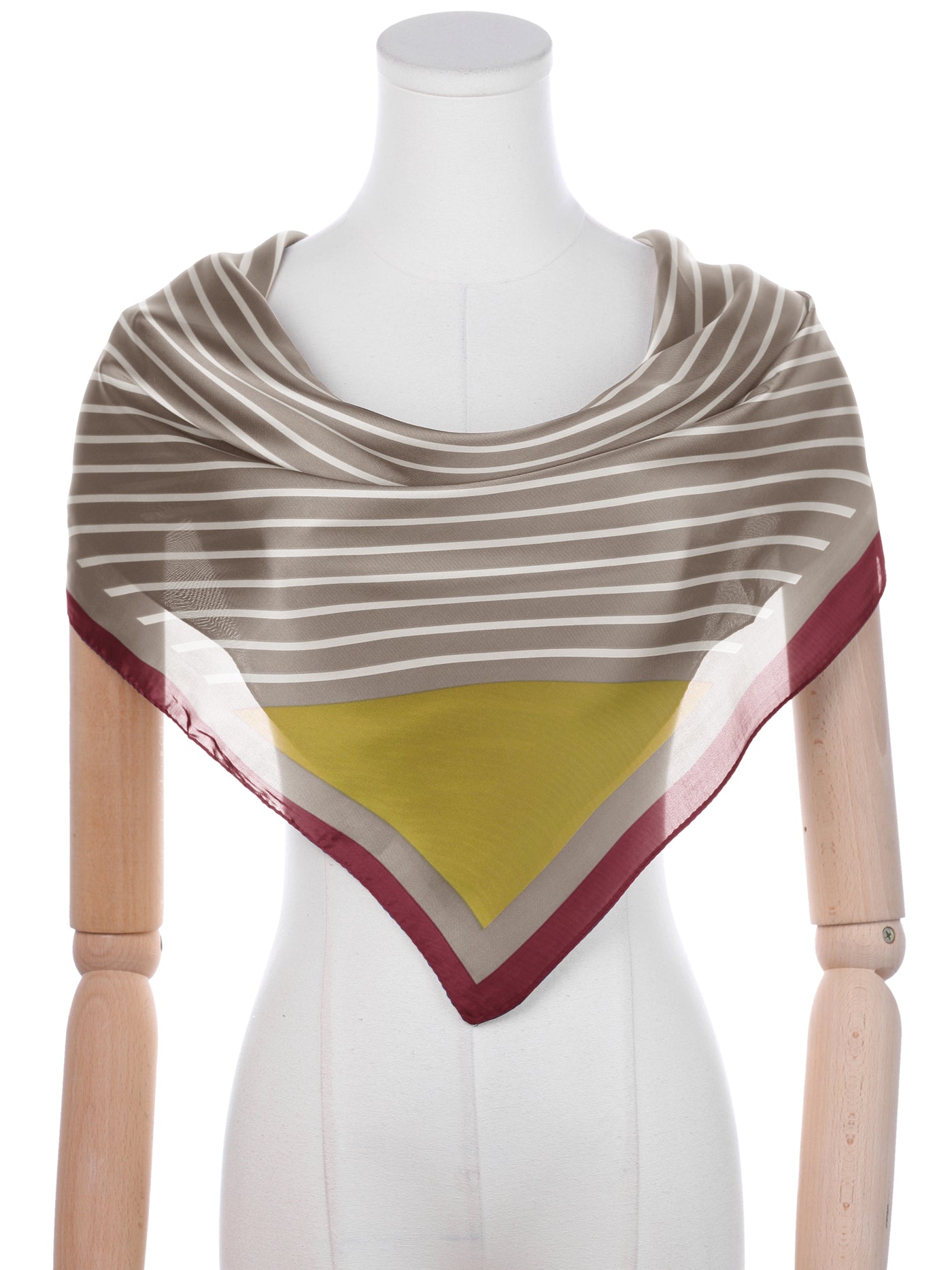 Bublédon Women's Striped Satin Scarf Shawl, 35"x35" Large Square Silk Feeling Neck Scarves Head Wraps Neckerchief
