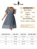 X Line Woven V Neck Monochrome Floral Dress