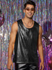 Metallic Tank Top for Men&