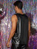 Metallic Tank Top for Men&