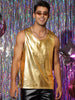 Metallic Tank Top for Men&