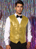 Sequin Suit Vest for Men&