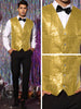 Sequin Suit Vest for Men&