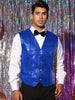 Sequin Suit Vest for Men&
