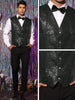 Sequin Suit Vest for Men&