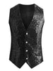 Sequin Suit Vest for Men&