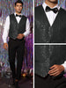 Shiny Sequin Vest for Men&