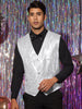 Shiny Sequin Vest for Men&
