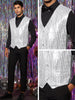 Shiny Sequin Vest for Men&