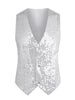 Shiny Sequin Vest for Men&