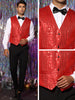 Shiny Sequin Vest for Men&