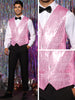 Shiny Sequin Vest for Men&