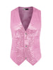 Shiny Sequin Vest for Men&