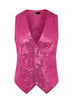 Shiny Sequin Vest for Men&