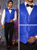 Shiny Sequin Vest for Men&