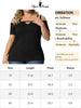 Knit H Line Off The Shoulder Short Sleeve Top