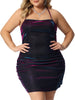 Knit Halter Neck Sleeveless Mid-thigh Dress