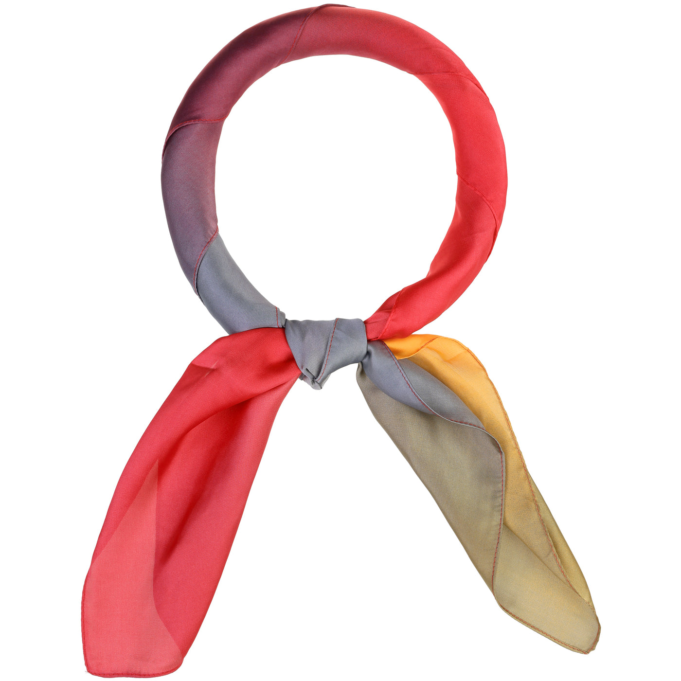 Bublédon Women's Tie Dye Colorful Scarf Hair Wrap Bandana Square Neck Scarves 90x90cm