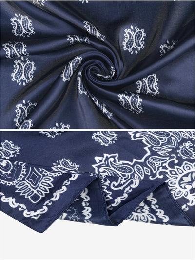 Women Like Silk Satin Hair Wrapping Square Scarf 35.4 Inch