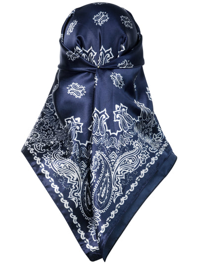 Women Like Silk Satin Hair Wrapping Square Scarf 35.4 Inch