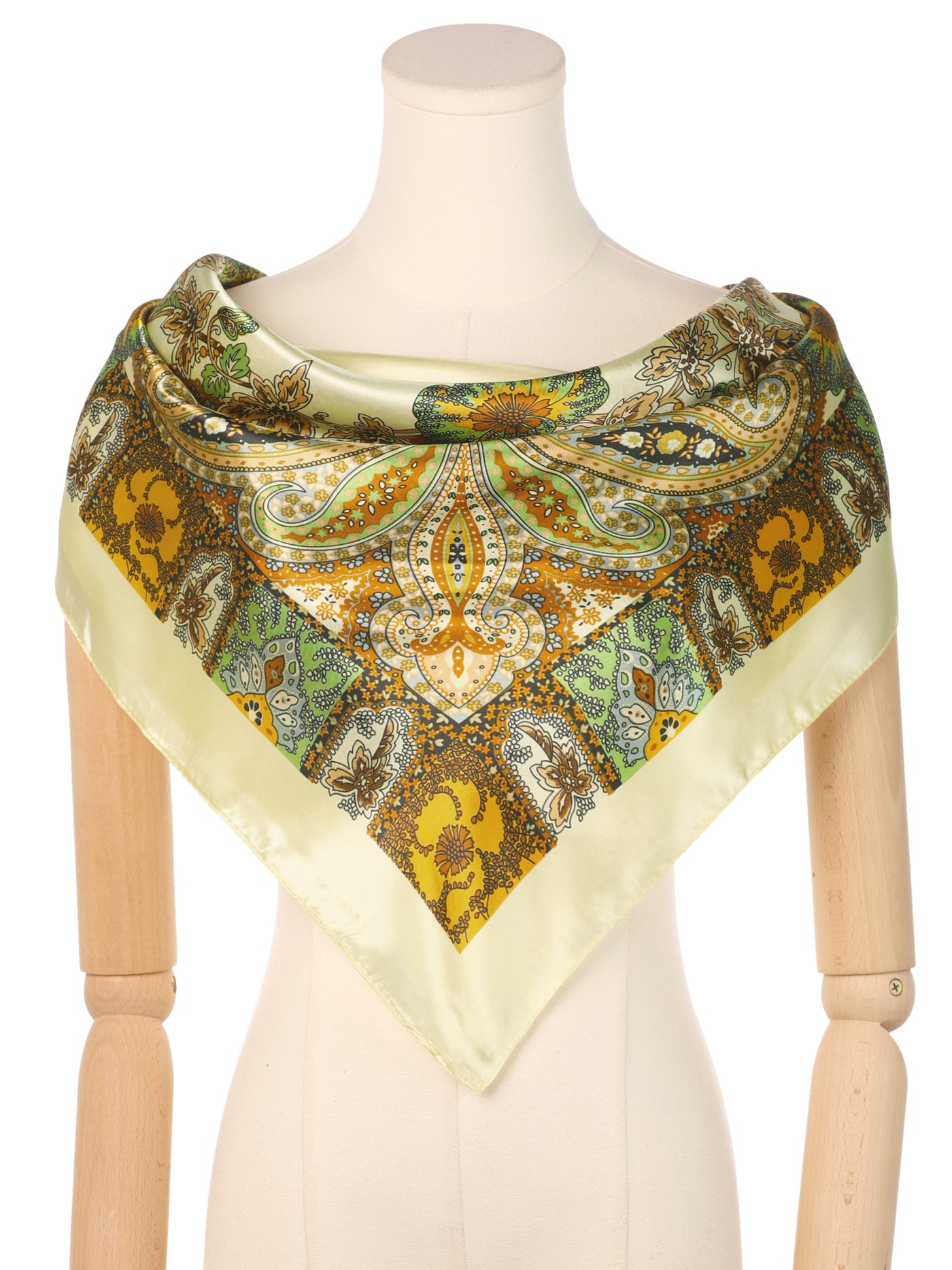 Bublédon Lightweight Printed Neckerchief Large Silk Scarves 90x90cm