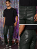Faux Leather Pants for Men&