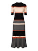Regular Fit Knit Elegant Elbow Sleeve Sweater Dress