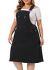 Relax Fit Denim Below The Knee Overall Dress