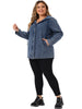 Enzyme Wash H Line Hood Long Sleeve Jacket