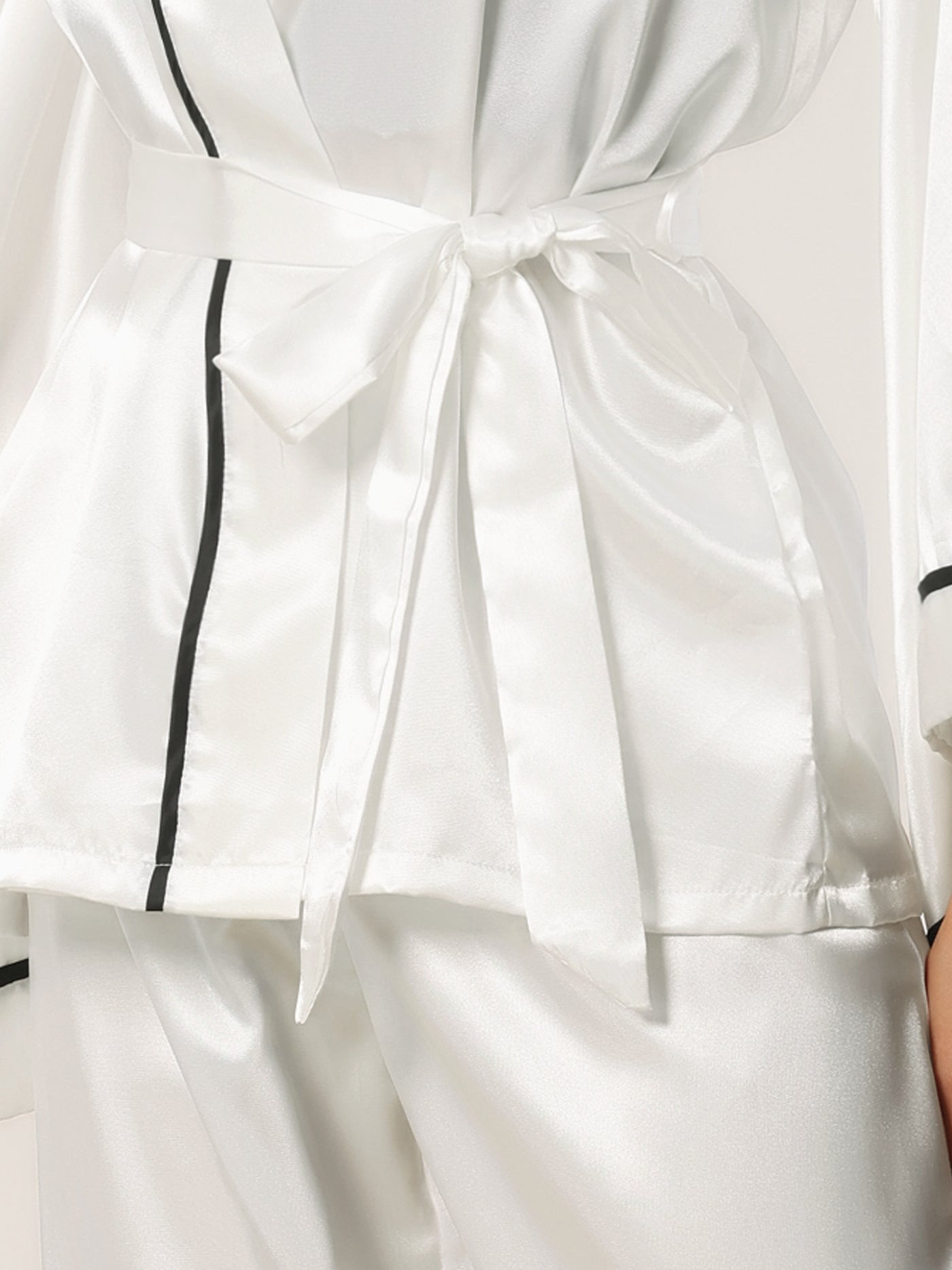 Bublédon Womens Satin Silk Bridesmaid Wedding Bridal Party Bell Sleeve Sleepwear Pajama Sets