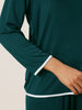 Womens Sleepwear Pajamas Long Sleeve Pullover Tops with Pants Lounge Sets
