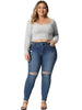 Brushed Regular Fit Off The Shoulder Crop Top