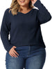 Knit Relax Fit V Neck Short Sleeve T-shirt