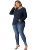Knit Relax Fit V Neck Short Sleeve T-shirt