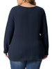 Knit Relax Fit V Neck Short Sleeve T-shirt