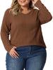 Knit Relax Fit V Neck Short Sleeve T-shirt